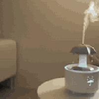 مبخرة مظلة • إضاءة LED • مؤقت ذكي ٢/٤/٨س