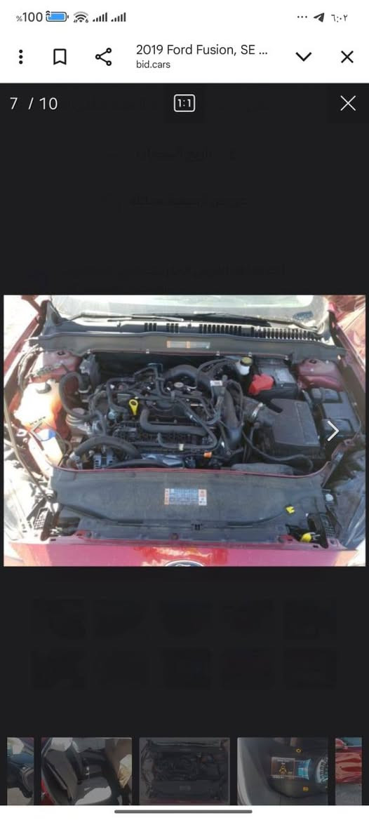 فورد 
فورد فيوجن 2019 
محرك 1500 تيربو 
فىة se
السياره كامله والكمال لله بصمه تحكمات سرعه رادار نقاط عمياء مثبت سرعه 
السيارة ماشيه 80 ميل حبيبي وحادثها كما موضح امامك باب السائق مبدل بلادي نفس اللون والخلفي مصلح بجم كبس  رقمها اربيل للتواصل هذه رقمي  ***********
