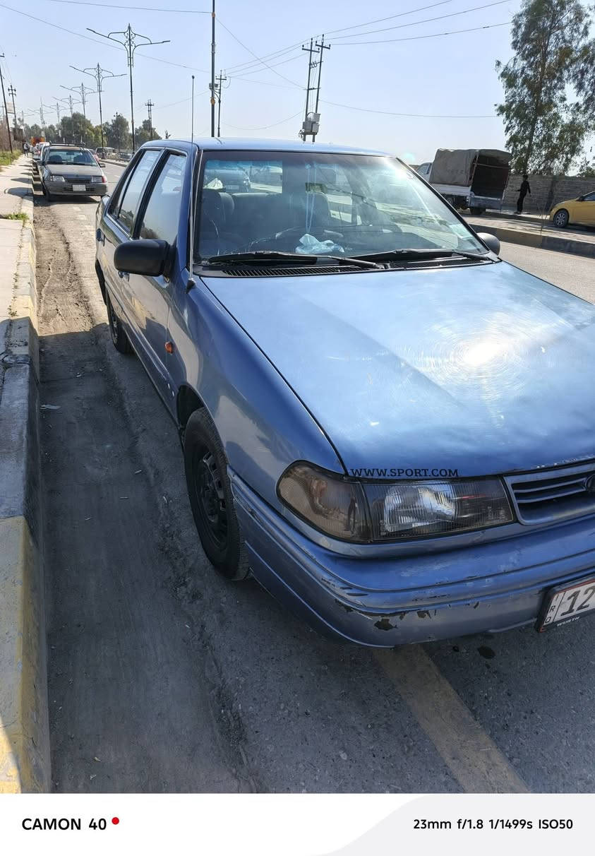 السلام وعليكم هونداي بوني للبيع موديل 1994 فول جامات كهرب تبريد تدفئه السياره بس كير عادي  وضع شركه رقم انكليزي مسطره قطره صبغ مابيها سياره نظيفه للاستفسار ***********
