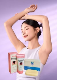 عرض تبييض • صابونة وكريم • للرقبة الإبط الظهر