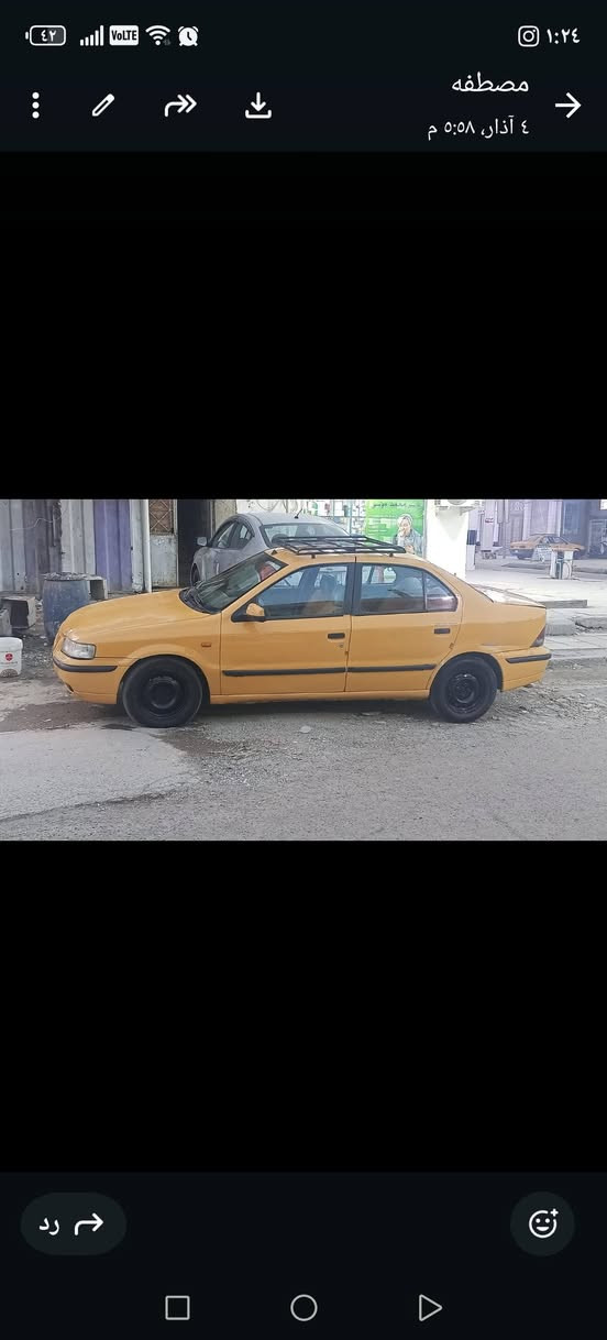 سمند ١٢ سدر خلفي وامامي جديد كهرباعيات كامله تبريد شغال تخم تاير جديد دومشمه عامه مدوشمه بيه تبخير ولباور تعبان سنويه جديده ومصفره سعر ٢٧ مكان بلديات *********** بيهه ضربه بلجاملغ الوره السايق قرب الصوره وشوفهه
