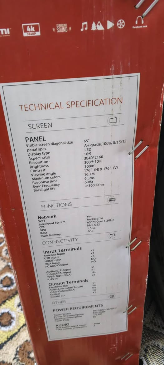 شاشه شينون حجم 65 جديده بالكاتورنه استعمال أيام اندرويد 14 قابله لتزيل جميع البرامج  والالعاب صوره فول اج دي فور كي مع خاصيه ال اج دي ار يعني صوره روعه انترنيت سريع شاشه فول الفول ولوك جديدة السعر ب450 الف بيها مجال فقط للشراي يراسلني على الخاص أو الاتصال على الرقم *********** الرقم بي واتس اب مكاني بغداد الشعله مقابل جسر الشعب بالقرب من مطعم الحجي
