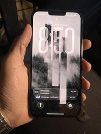 ايفون ١٣ برو ماكس ذ٢٥٦ اللون اسود مبدل بطارية تفصيخ مشحونه بس ١٢ مرة ت...