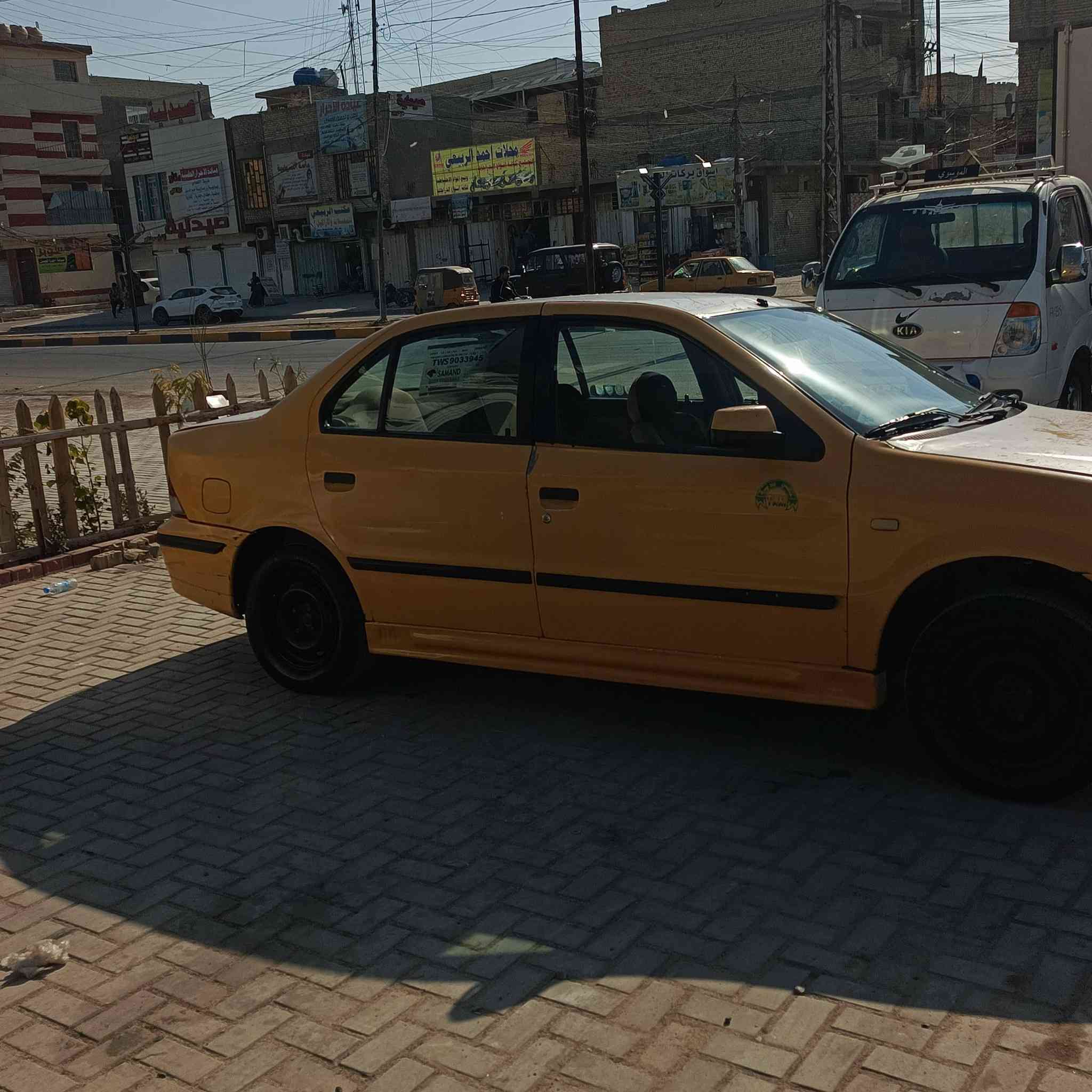 السلام عليكم سمند موديل 11سياره حلوه وخير من الله كلشي شغال باسمي تحويل ثاني يوم سعار 27 وبيه مجال مكاني بغداد وهاذ رقمي ***********
