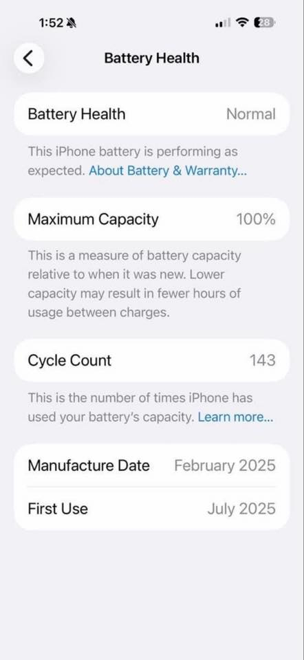 iphone 16 pro max 256G
شاريه من امريكا بطاريه ١٠٠
خالص ضريبه معاه كل حاجته
شبه زيرو مفهوش خربوش
معاه ٢٠ جراب
01091571285


**إذا كنت صاحب هذا الإعلان وتريد حذفه لأي سبب، رجاءا أرسل رسالة إلى الدعم الفني**