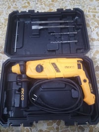 دريل همر للبيع  انجيكو 800 واط مستخدم استخدام مال بيت  ويه 2 اقلام تفل...