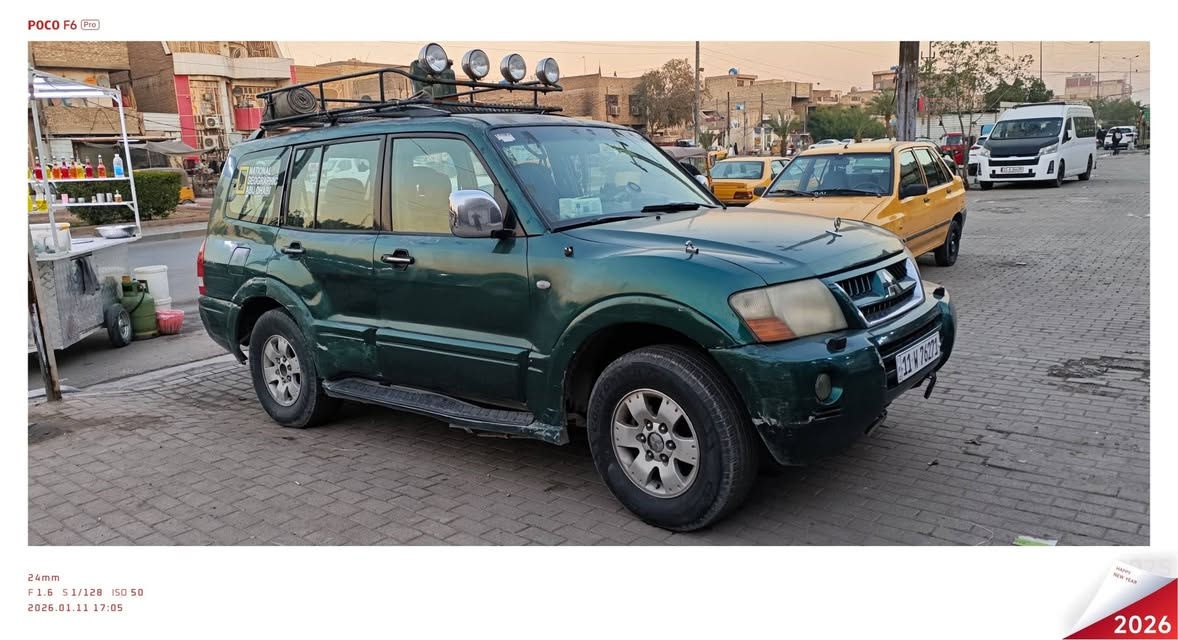 باجيرو 2003فتحه مصبوغه عام كهربائيات كلها شغاله تبريد تخم تاير جديد بيها ملاحظات رقم انكليزي بغداد  السياره باسمي سنويه 2030 تحويل ثاني يوم السعر 78$ عنوان بغداد مدينة الصدر الاستفسار 
***********
ملاحظة
بعد المشاهده والاقتناع كوم حديد اتكفل فقط بالشرعيات والسرقات والغرامه حت لا اعاتبك ولاتعاتبني بعد البيع
