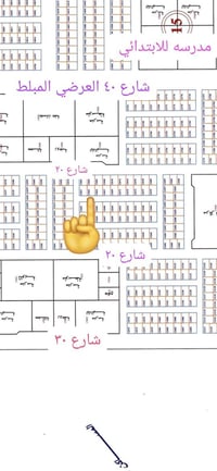عرصه البيع جهه اليسره مواقع مميز بدايت الحي كافت الخدمات ماء وكهرباء م...