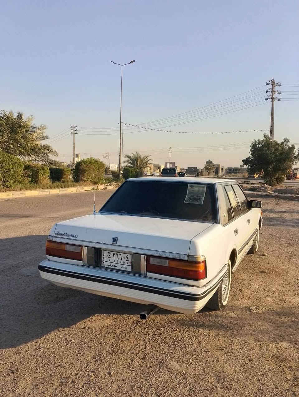 سوبر موديل 86 رقم بغداد مكينة بلادية كير اوتماتيك السيارة جاهزة تبريد شغال تخم تاير مكينة كير كهربائيات كلها شغالة سعرها45وبيها مجال وسونارها موجود بلمنشور 
مكاني واسط العزيزية 
***********
اخوان هاي تفاصيل كاملة وسونار لاتخابرني تكلي شبيها
