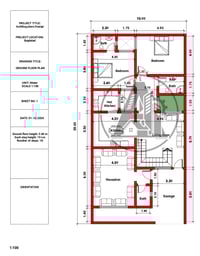 تصميم مخطط 200م 10*20 كان طلب الزبون  غرفتين نوم و وحده ماستر  مطبخ حا...
