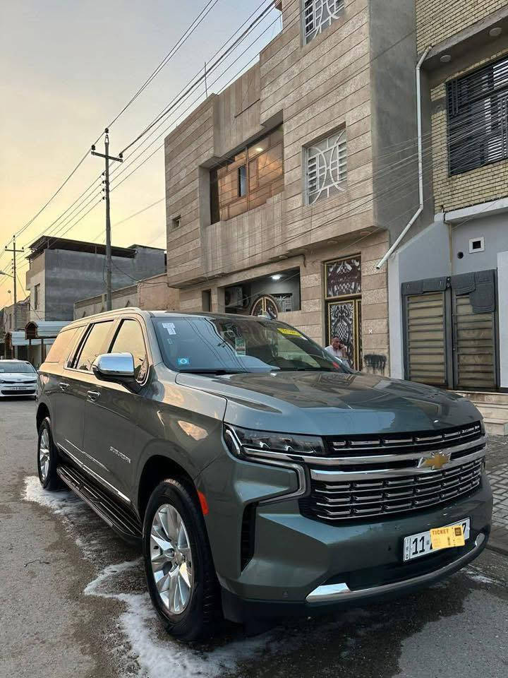 السلام عليكم شوفرليت سوبربان للبيع 2023 مواصفات بريمير وارد أمريكي كفالة عامة رقم بغداد خصوصي بأسمي ماشية 87  عنواني البصرة السعر410$ ***********
