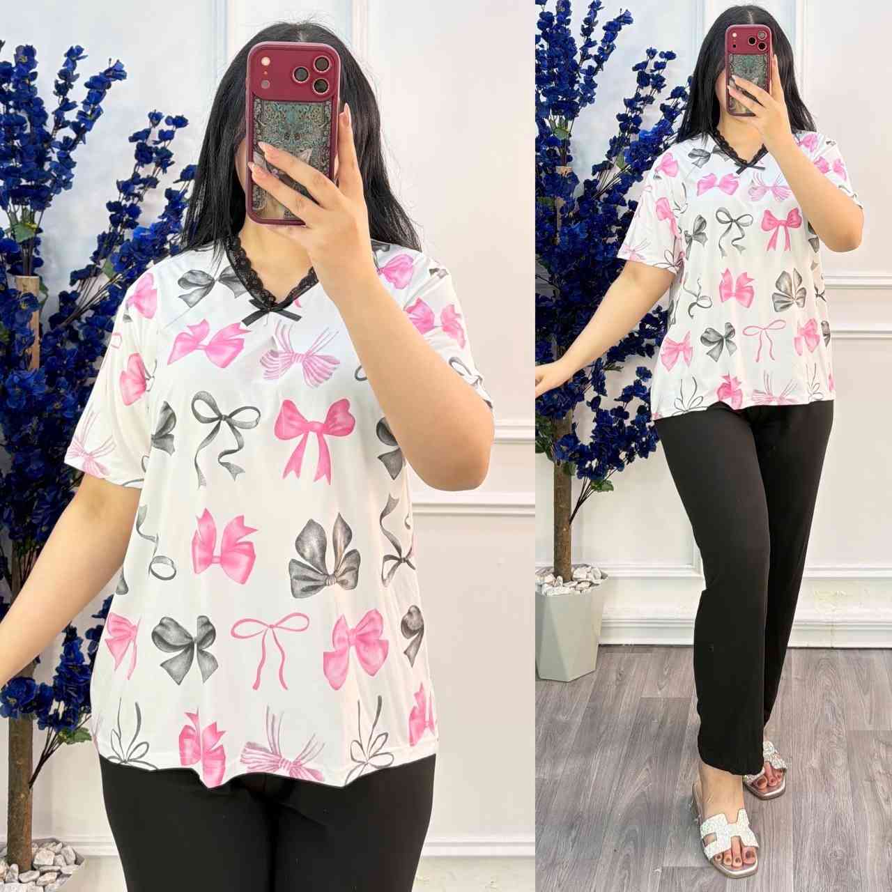 جديد كليآ 

تراك تطعيم دانتيل 

خامه فانيله ليگرا 

فري سايز يلبس من وزن 50 الى وزن 80 واكثر 

سعر الدرزن 60 الف 
توصيل بغداد 5 الاف 
توصيل باقي المحافضات 6 الاف 
للحجز وتوصيل مراسلة الخاص او واتساب 
***********
