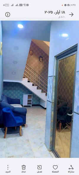 بيت 100 م واجهه 5 م
الدورة زراعي الصحة بين شارع الصحة وشارع 60 قريب عالشارع العريض شارع القمة
سند 25
بناء درجة اولى سنه 2020
الطابق الارضي
مدخلين استقبال ومدخل عالحولي وصحيات ومطبخ كبير ومنور
الطابق الثاني غرفتين نوم وصحيات و بالكون
البيت مؤثث وممكن يباع مع الاثاث
تخم 10 مقاعد عدد 1
نص تخم عدد 1
غرفة نوم نفرين
مطبخ خشب تركي مع ميز طعام و طباخ و مرشحة وفرن
سبالت عدد 4
مبردة عدد 2
مبردة كبيرة مركزية مقسمة على 3 غرف
سخانات عدد 2
لوندري عدد 
غسالة
البيت كولة مغلف بورق جدران
للاتصال ***********
