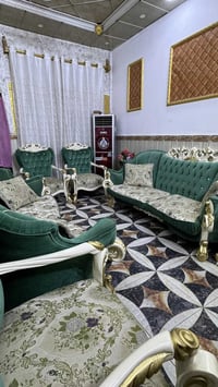 قنفات تركي قويات كلش وفخمات 6 قطع 10 مقاعد و اربع كوشات و ميز جبير  سع...