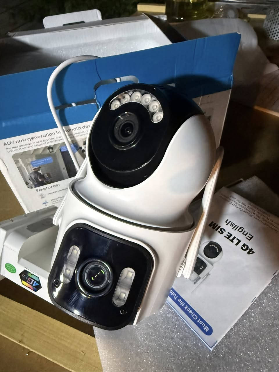 كاميرا مراقبة
دبل كاميرا 
تصور 360درجة متحرك ووحدة ثابته تنربط وايرليس طاقه  شمسيه وتشتغل شاحنه وتنربط انترنيت بأي مكان تدخل عليها لو بغير دوله 
السعر 30 الف 
يوجد توصيل 
***********
