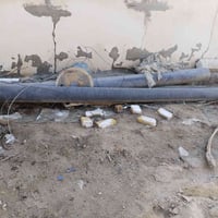 بوري ابو12 انج الماني قطعتين قياس القطعة 6متر للبيع 07800012998