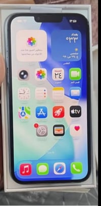 ايفون 13بروماكس ذاكره 256بطاريه83 بصمه شغاله جهاز جديد كامل ملحقاته فق...