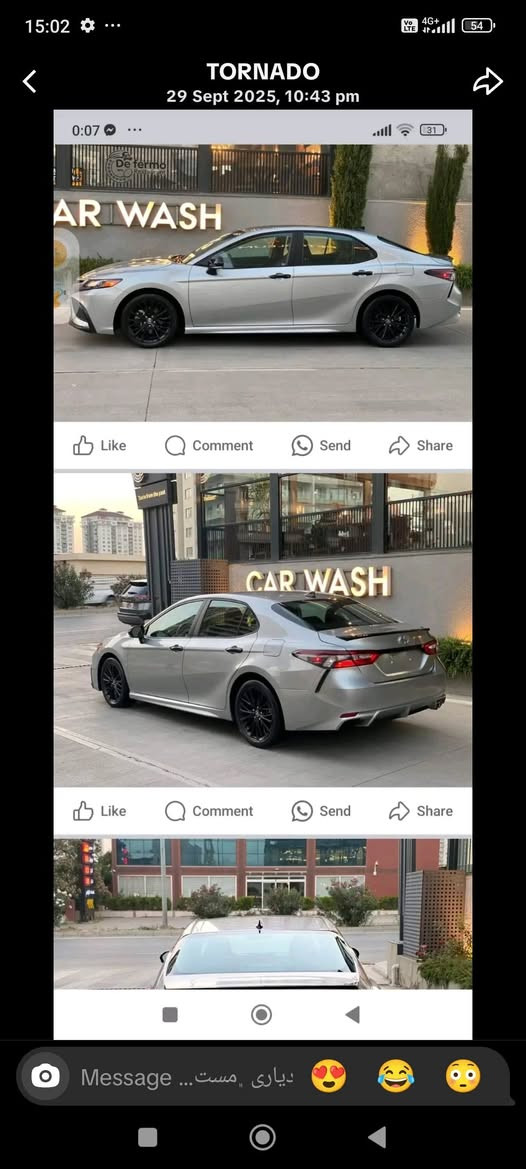 ماشاڵڵە تویوتا کامری ٢٠٢٢ se AWD black top سەیارەکەی ڕەقەمەوە جاهیز بە ناوی خۆمانە هەمو گیانی بەشەرت بلاک تۆپی بیلادی پارچەو نیوێکی بۆیاخە  چمەلەخی دوای سکن لەگەڵ شوێن رەقەمی دواوە بێ ناوگرتن و بێ اێرباگ کریار پەیوەندی بکە سلێمانی ١٩٨ وەرەقە و معامەلەیەکی برایانەی کەمی تیایە *********** السليمانية, العراق
