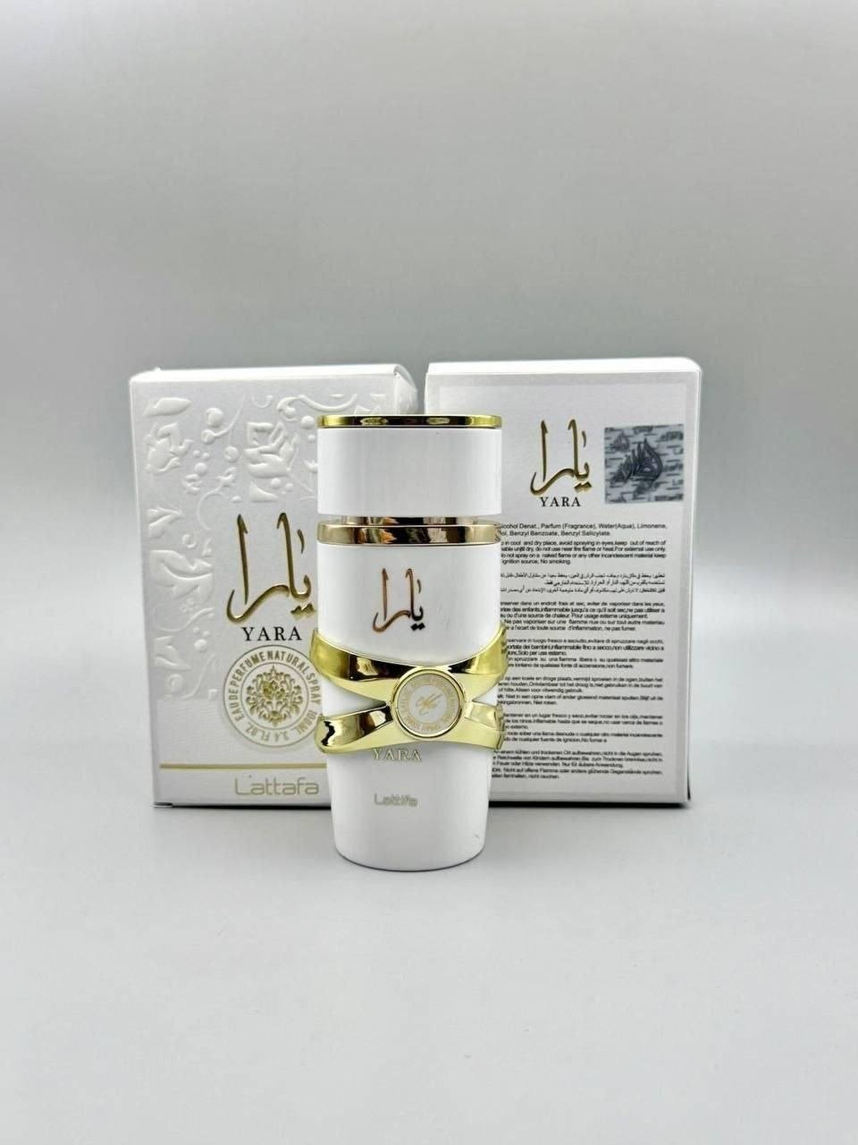 🤍عطر يارا YARA 🤍
عطر يارا الجذاب و المثير 🥰

عطر يارا للمرأة الحساسة والهادئة ⚘ذات عبوة جميلة وتصميم رائع 👌 
"يارا" هو عطر أنثوي من لطافة يكشف عن روائح حسية ولطيفة وبودرية.
العطر مخصص للنساء.
مقدمة العطر: البرتقال واليوسفي والكمثرى.
القلب: الورد ، فيولا.
روائح قاعدة العطر: ارز ، فانيليا 
عطر راقي هادئ  عطر رومانسي 😍
🌸  Eau de Parfum yara 100ml

السعر 8


**إذا كنت صاحب هذا الإعلان وتريد حذفه لأي سبب، رجاءا أرسل رسالة إلى الدعم الفني**