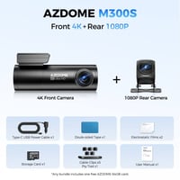 AZDOME M300S • كامرة 4K • خلفية 1080p