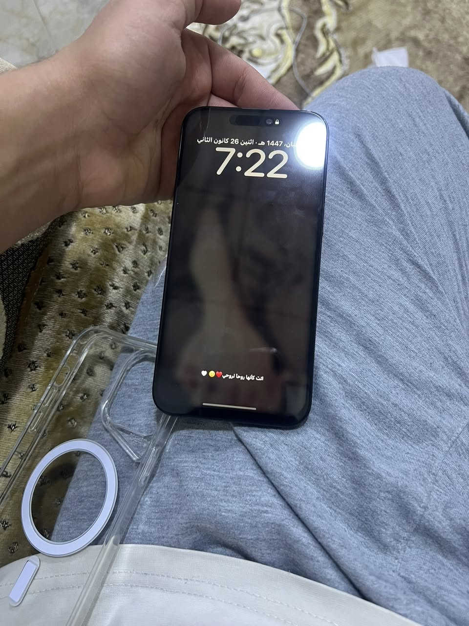 ايفون 15 برو ماكس دبل سيم نموذج ZA بطاريه 91 ذاكره 256 جهاز فقط مبدل شاشه ونوعيه كلش زينه وسلسه بل استخدام نضافه فوللل  فيس ايدي فوللل جهاز مال بيت سعر 700 وبي مجال لل طيبين رقم /***********
