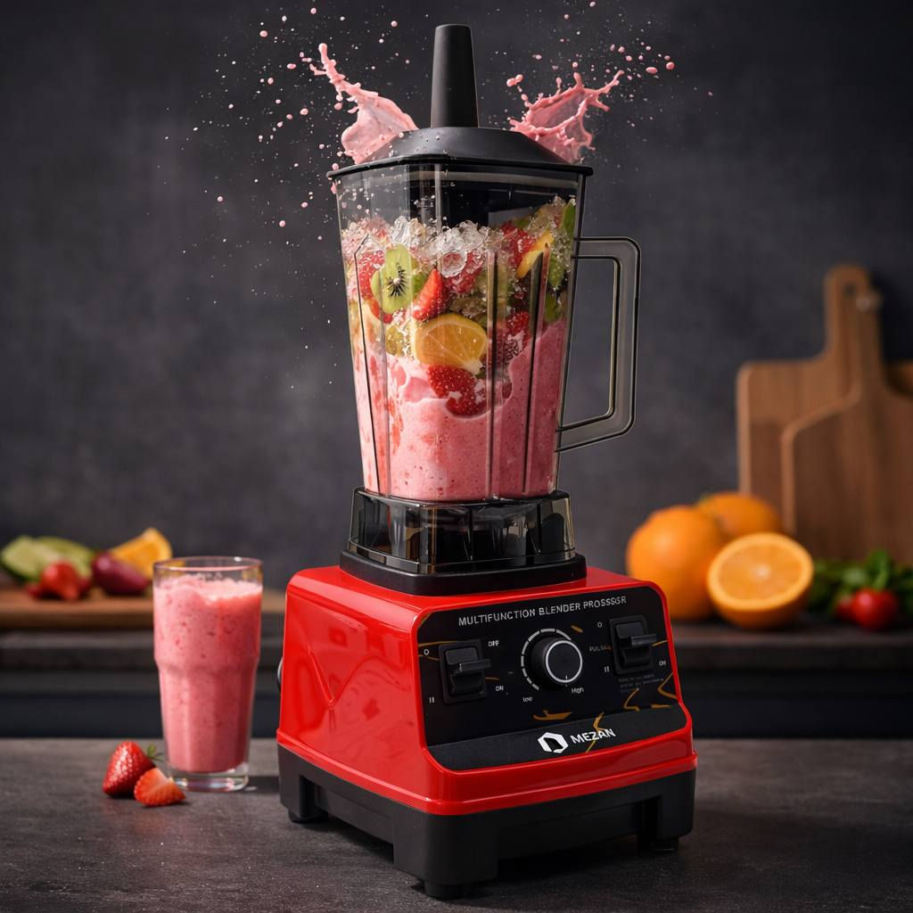 خلاط ميزان (MEZAN) عالي الأداء بقوة 5500 واط وسعة 2.5 لتر

يعتبر خلاط ميزان (MEZAN) المساعد المثالي في مطبخكِ، حيث يجمع بين القوة العالية والسعة الكبيرة لتحضير العصائر والوجبات السريعة بكفاءة واحترافية.

• قوة جبارة 5500 واط: محرك قوي جداً مصمم لخلط أصعب المكونات وسحق الثلج بسهولة تامة.

• سعة عائلية ضخمة: إبريق بسعة 2.5 لتر يكفي لتحضير كميات كبيرة من العصير أو الشوربة في وقت واحد.

• تعدد الاستخدامات: مخصص لتحضير العصائر الطازجة، سحق الثلج (Ice Cream)، طحن الحبوب وصنع حليب الصويا، وتحضير الشوربات (Doup).

• نظام شفرات متطور: شفرات حادة من الفولاذ المقاوم للصدأ تضمن خلطاً متجانساً وناعماً لجميع المكونات.

• تحكم كامل بالسرعة: يحتوي على مفتاح تحكم بالسرعات مع خاصية التشغيل النبضي (Pulse) للتحكم في قوام الخلط

• الموديل: 8018.
• الطاقة الاستهلاكية: 5500 واط.
• سعة الإبريق: 2.5 لتر.
• الجهد الكهربائي: 220-240 فولت.
• التردد: 50-60 هرتز.

محتويات العلبة:
• قاعدة المحرك الرئيسية (5500 واط).
• إبريق خلط شفاف سعة 2.5 لتر.
• غطاء الإبريق العلوي.
• أداة دفع المكونات اليدوية.


**إذا كنت صاحب هذا الإعلان وتريد حذفه لأي سبب، رجاءا أرسل رسالة إلى الدعم الفني**