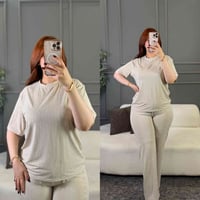 سوت نسائي • طقم نسائي • ملابس صيفية • ملابس نسائية • ستراس • قياس حر •...