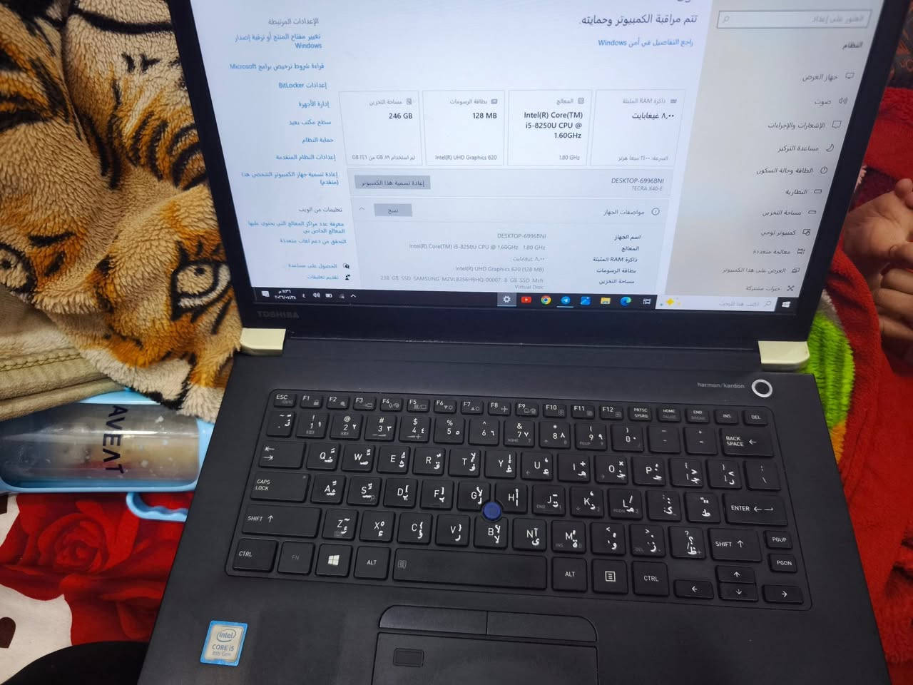 السلام عليكم
لاب توشيبا
المعالج: Intel Core i5-8250U
الرام: 8 جيجابايت
التخزين: SSD سعة 256 جيجابايت
كرت الشاشة: Intel UHD Graphics 620
حجم الشاشة: 14 بوصة
خفيف ومابي تعليك وكلش مناسب للدراسة والتصفح
السعر 180 وبي مجال بسيط لشراي
***********...واتس اب
مكاني البصرة وعندي توصيل
