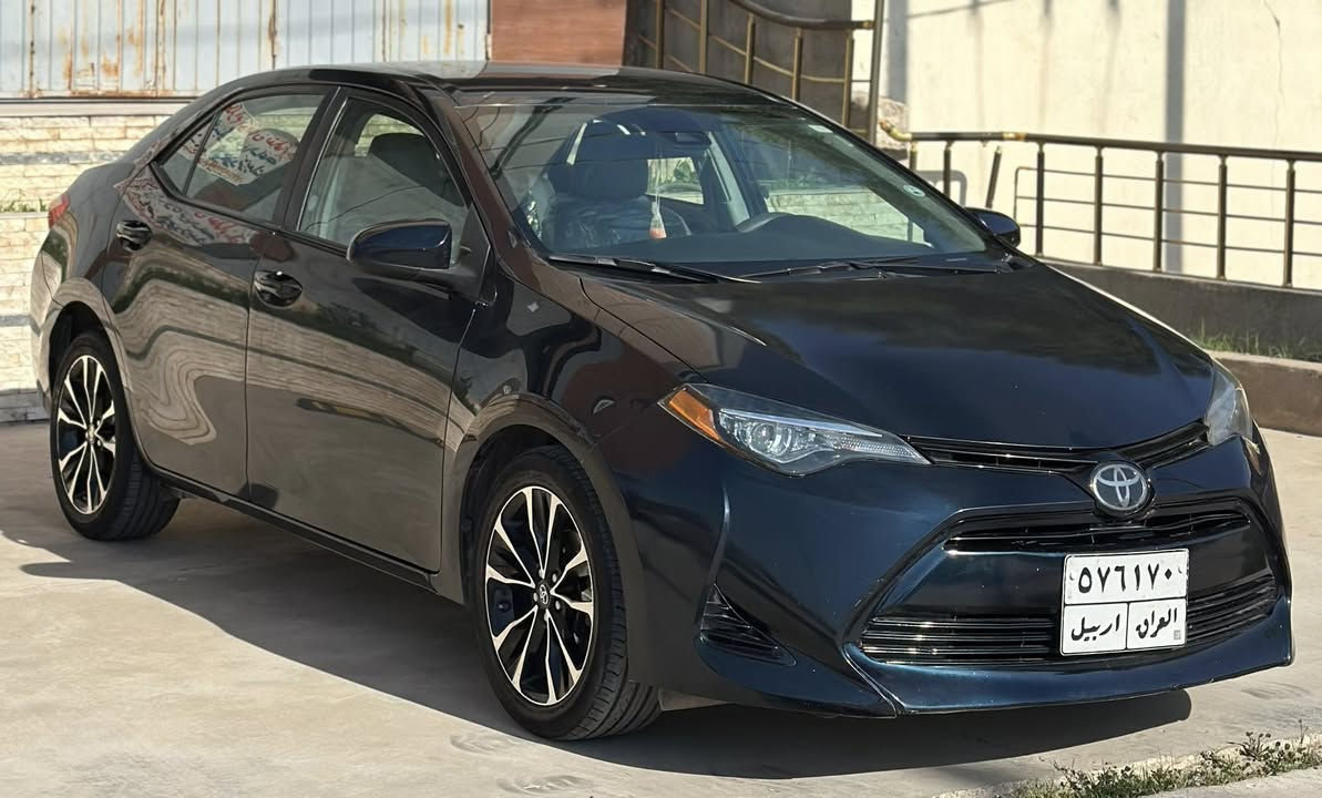 للبيع كورلا LE
السعر 132 بيها مجال 
***********
موديل 2018 
تحكم ستيرن 
تثبيت سرعه 
رادار بلادي
حجر بلادي 
ويل كب SE
كاميرا خلفي 
تايرات جديد 
كير مكينه بشرط 
داخل لونين رصاصي 
السياره جديد حيل بدون نقص 
سونارها بلمنشور صور الحادث ميطلع 
بدون دواخل بدون ايرباك 
مكان السياره ديالى خانقين
