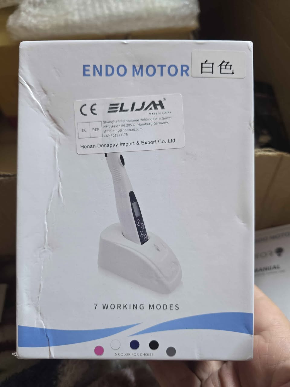 جهاز إندو موتور لاسلكي (Wireless Dental Endo Motor) لعلاج قنوات الجذور، ويتميز

بالآتي:

يحتوي على 7 أوضاع عمل (Working Modes)

مختلفة لتناسب احتياجات المعالجة.

مزود بإضاءة LED مدمجة توفر رؤية واضحة داخل

القناة .

يعمل بتقنيات التوقف التلقائي (Auto Stop)

والعكس التلقائي (Auto Reverse) لحماية الفايل

والسنه

يأتي مع قبضة زاوية 16:1 قابلة للتعقيم.
سعر ٦٥ الف يوجد توصيل بغداد, العراق


**إذا كنت صاحب هذا الإعلان وتريد حذفه لأي سبب، رجاءا أرسل رسالة إلى الدعم الفني**