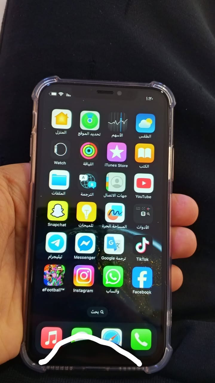 ‏السلام عليكم عندي iPhone X ذاكرة 64 بطارية بلات Face ID تشتغل كاميرات تشتغل   ‏مكان كركوك. ‏سعر 100💎.  ***********￼
