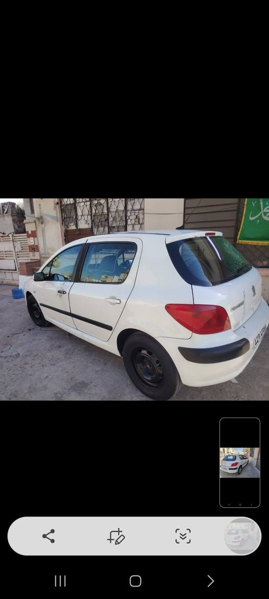 السلام عليكم  بيجو ابيض اللون رقم جديد دولي بغداد بيها أماكن طخات سياره جدا نضيفه الاتصال  ٣٠٧ موديل ٢٠٠٩ الاتصال رقم *********** احمد
