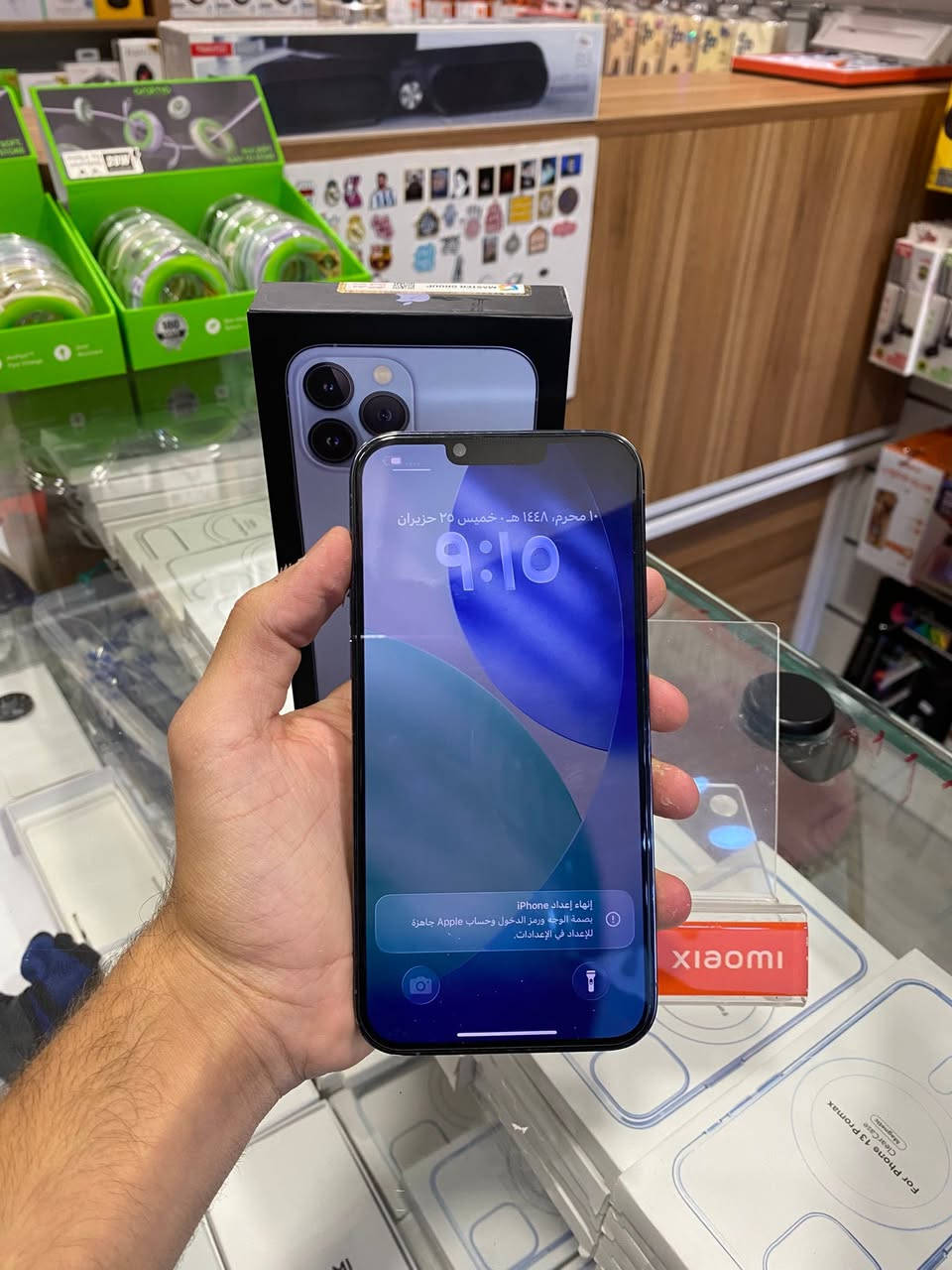 سلام عليكم 
ايفون 13 Pro Max 
ذاكرة 256 
بطارية 79 
عربي شرق اوسط ماستر 
التلفون مكفول من شخط او فتح 
وتر 
العنوان - شارع كوفة نجف - مجاور مأكولات خوخه 
حاتم شكر للهواتف النقالة
***********
***********
