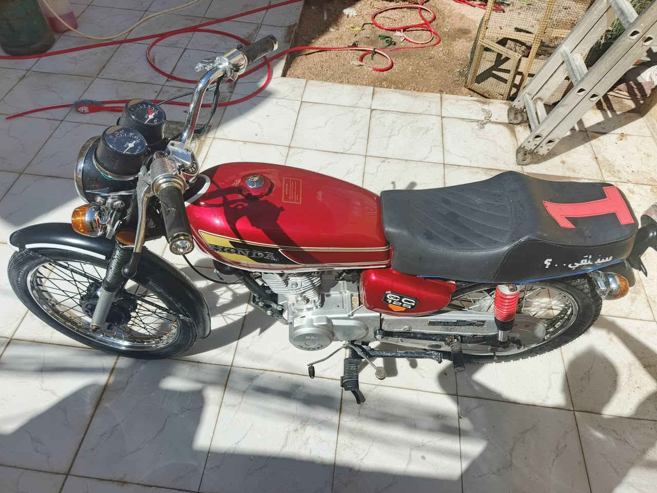 السلام عليكم دراجه تعمير الشاصي ارشه 14 والتعمير كله 25 اصلي دراجه شلعه ومعدل فول اوراق اصولي مو سكنر الدراجه كفاله عامه رقمي ‏‪***********‬‏
