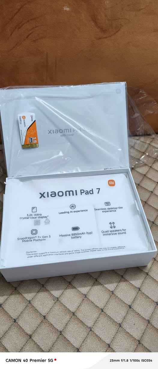 السلام عليكم ايباد شاومي ٧مشتغل ساعه وحده فقط طك الكارتون والجهاز الثاني تكنو كامون ٤٠بريمير استعمال شهر ونص اخو الجديد الاجهزه للبيع او مراوس مكاني المحمودية *********** أو ***********
