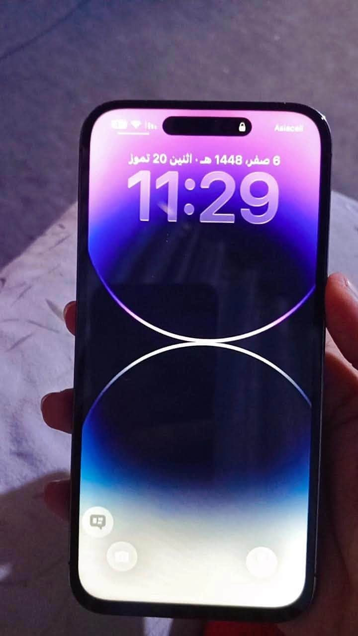 ايفون 14برو ماكس نضيف مكفول من كلشي فقط مبدل شاشه اصليه سعره 600 واتساب ***********
