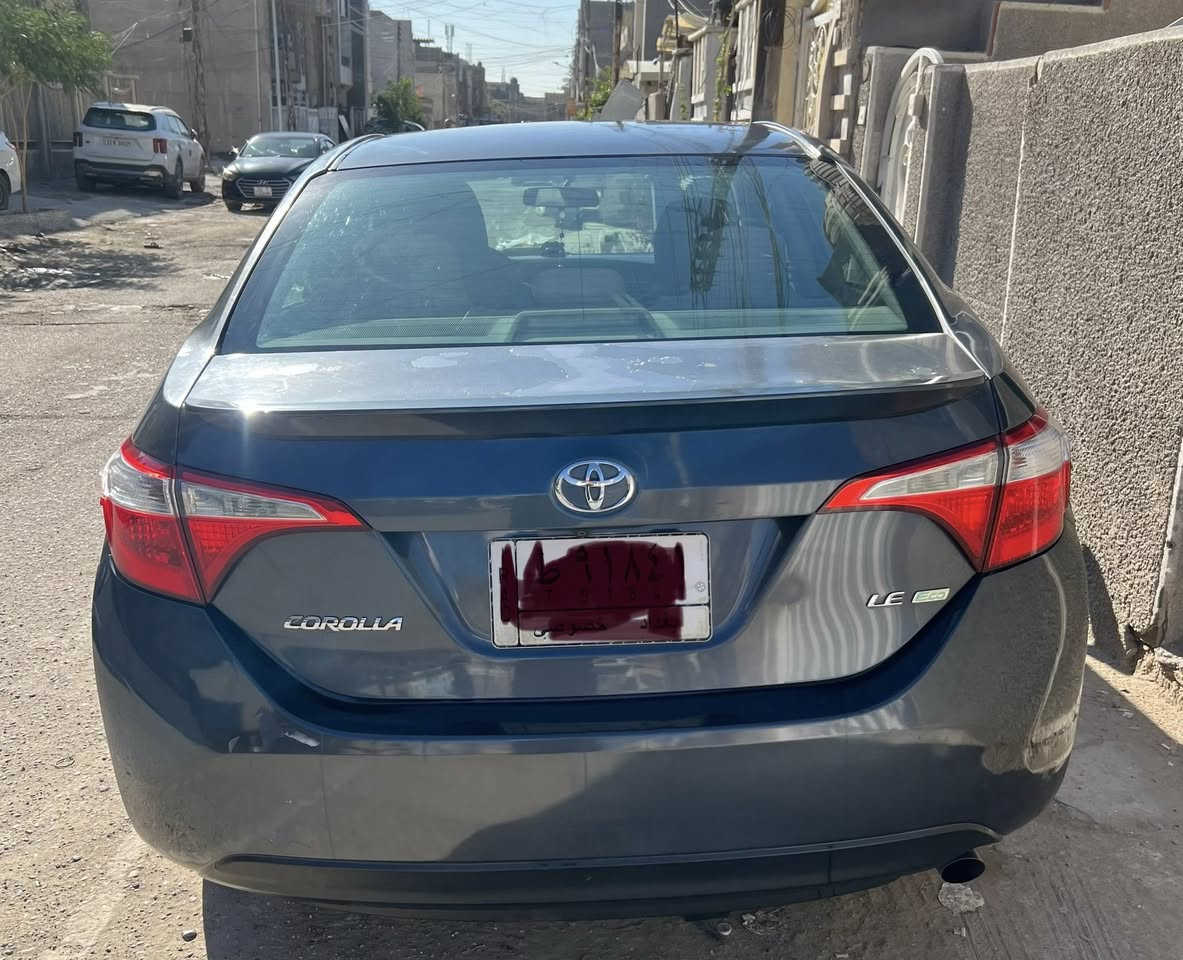 للبيع كورولا 2016 وارد أمريكي
السيارة بحالة جيدة ومكفولة من ناحية المحرك والجير.

🔹 الموديل: Toyota Corolla 2016

🔹 الوارد: أمريكي

🔹 اللون: رصاصي

🔹 الممشى: 88 ألف ميل

🔹 الضربة: باب خلفي جهة عكس السائق (الباب مبدل ومصلحة الدواخل)

السيارة مسمكرة و مصبوغة للجمالية

🔹 الرقم: بغداد

🔹 الموقع: حي البنوك

🔹 السعر: 10,500$ قابل للتفاوض البسيط

✨ المواصفات:

✅ تحكم بالمرايا كهربائي

✅ كروز كنترول (مثبت سرعة)

✅ شاشة + نظام صوتي ممتاز

✅ بلوتوث وAUX وUSB

✅ كاميرا خلفية

✅ تكييف قوي وبارد

✅ زجاج كهربائي

✅ سنتر لوك

✅ نظام ABS مانع انغلاق الفرامل

✅ سيارة اقتصادية جداً بالوقود

📞 للاستفسار الاتصال على الرقم:

***********
