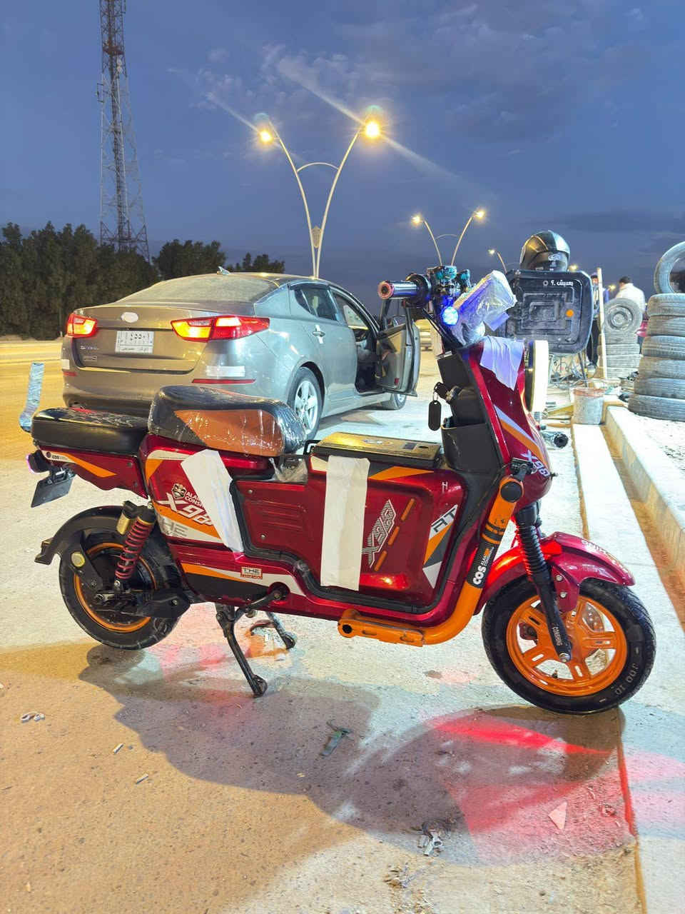 سلام عليكم دراجه شحن كامله من كلشي مابيه شي بس بيه كسر بلكفر قليل دراجه بطاريات كامله 32امبير بطاريات جديده X900دراجه حلوه ما متعبه بصمه وسويج بريكات هيدروليك المكان البصره الزبير يم مستشفى الشفاء السعر 450وبيه مجال قليل بيع مستعجل رقمي ***********
