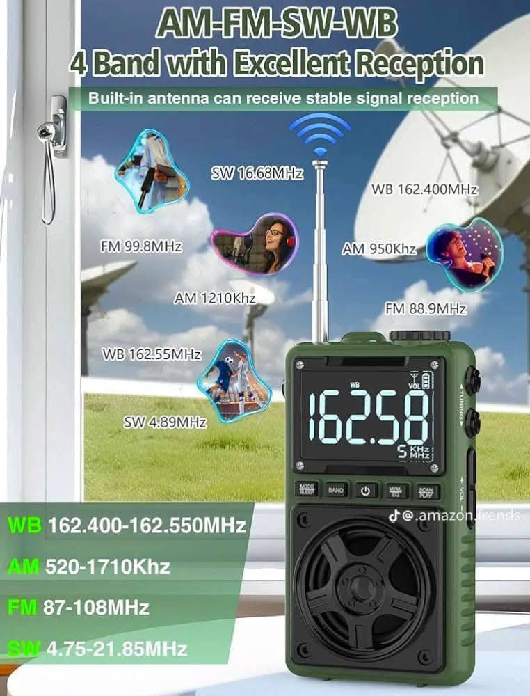 متوفر قطعه لوك جديد كارتون 🌹🌹
راديو  جيبي حجم صغير (AM/FM/SW)
موجة sw 7 
يُعرف باسم HRD-603 
شاشة رقمية: يحتوي على شاشة LCD لعرض التردد الحالي
 ونسبة البطارية ومستوى الصوت.
: يدعم تشغيل ملفات MP3 عبر بطاقة TF (SD Card)
 أو USB، كما
يدعم تقنية البلوتوث.
البطارية والشحن: يعمل ببطارية قابلة لإعادة الشحن بسعة 1000mAh أو 1250mAh،
ويمكن شحنها عبر منفذ شحن تايب سي شحن سريع 🏍️ 
: مزود بمقبس سماعة أذن 3.5 ملم،
 ويتميز بحساسية عالية للاستقبال وخاصية البحث التلقائي وتخزين المحطات.
لايت قوي جدا
اي استفسار بعد تعليق يوصلك السعر وبالخدمة 🌹


**إذا كنت صاحب هذا الإعلان وتريد حذفه لأي سبب، رجاءا أرسل رسالة إلى الدعم الفني**