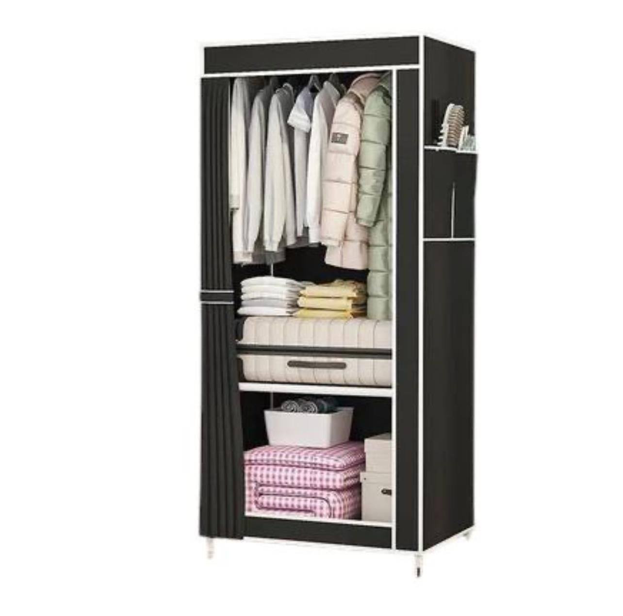 خزانة قماشية عملية بتصميم
المساحات ، مصنوعة من هيكل معدني متين مغطى بقماش عالي الجودة للحفاظ على الملابس وحمايتها من الغبار. الأبعاد: الارتفاع 146 سم
، العرض 56 سم
، العمق 44 سم. 
الالوان : 1 - الاسود 2
 - الاحمر 3 - عسلي

السعر 25 الف
توصيل مجاني


**إذا كنت صاحب هذا الإعلان وتريد حذفه لأي سبب، رجاءا أرسل رسالة إلى الدعم الفني**