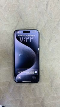 ايفون 15 برو ماكس لون النيلي ذاكره 256 مبدل فقط بطاريه ومشحونه 37 مره ...