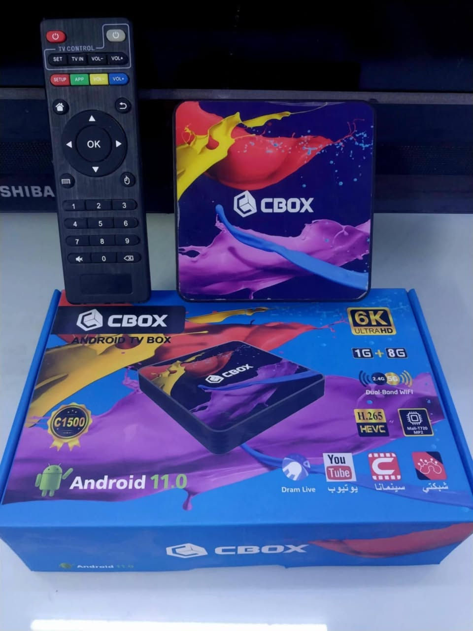 السلام عليكم
جهاز cbox الحديث للبيع 
ذاكره ٨ رام ١ اندرويد ١١  
يحول الشاشة العادية والتلفزيون الى سمارت انترنيت يوتيوب وغيرها تشغيل برامج الاندرويد سوق بلي   
#للاستفسارخاص


**إذا كنت صاحب هذا الإعلان وتريد حذفه لأي سبب، رجاءا أرسل رسالة إلى الدعم الفني**