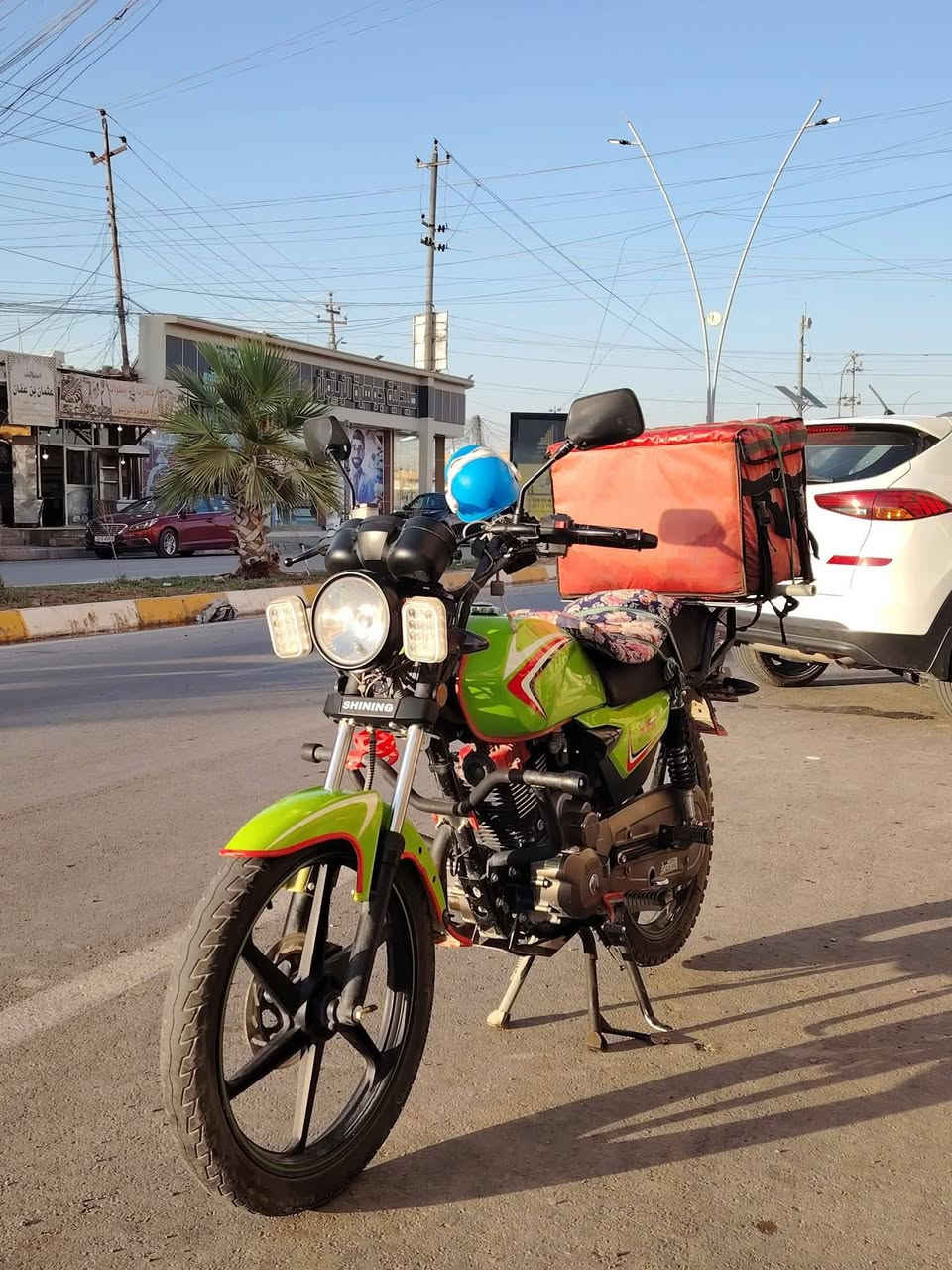 السلام عليكم للبيع
دراجه شاينك مرقم كامل لوحتين إنكليزي تحويل ثاني يوم 

موديل 2023🚨
لون اخضر
دراجه خير من الله مكفلوله من كلشي مكينه خير من الله 
الدراجه احله من الصوره تجي وتشوفها بعينك 🧿🧿
رحمه لوالديكم إلي مو شراي لا يتعبني ولا يكسر بحلال العالم 
مكاني صلاح الدين /تكريت الاستفسار الاتصال عل رقم ***********
