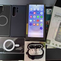 S25 ultra ذاكرة 256  نظافه 100% مستعمل كلش قليل  مع سماعة سامسونك buds...