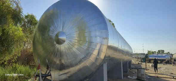 خزانات هيدروليك  دبل شبكه 64 بايب كاربون ستيل تغليف صوف صخري كثافه 120 المنيوم 0.7  4قياس حراره  ممشاه على طول الخزان ***********
