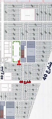 ناحية النور الجه اليمنه • ١٠٠م • قريب شوارع ٤٠