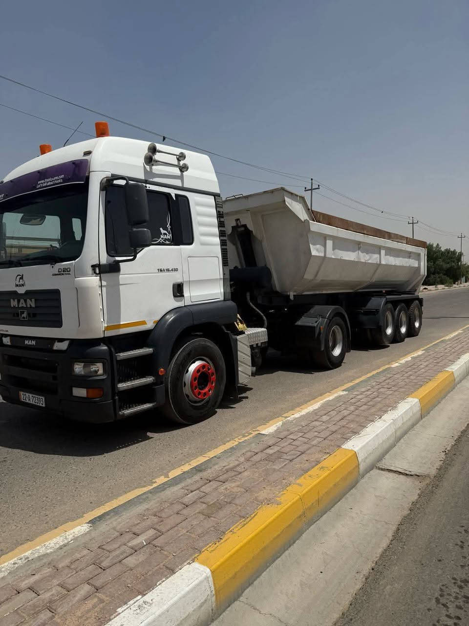 اسلام عليكم تريله مان. تيكه مربوطه راس عربانه مديل ٢٠٠٦ مكينه انجكتر جديده كير فتيس السيار   خير من الله  سنويه مجده   السعر ٢٨٠    هاتف *********** مكان كربلاء
