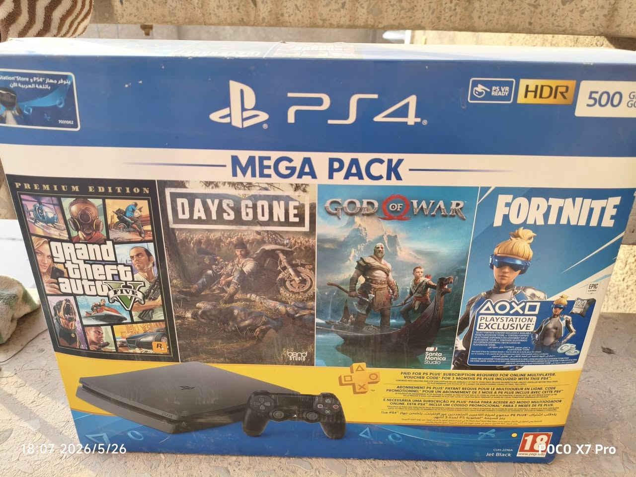 عندي كراتين مال ps4 سلم باندلات 
الكراتين اصلية مال اجهزة و جدد سعر القطعة ٢٠ الف 
مكاني بغداد و ماعندي توصيل


**إذا كنت صاحب هذا الإعلان وتريد حذفه لأي سبب، رجاءا أرسل رسالة إلى الدعم الفني**