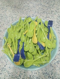 ملاعق صغيرة فرفوري عدد 250 ملعقة الياخذهن كلهن ب40 مع التوصيل  للطلب و...