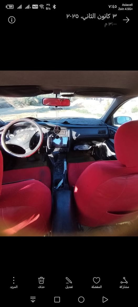 كرونه نفخ محرك 1800 سياره جاهزه صدر الخلفي نص عمر تبريد بس غاز الصونده طاكه سياره حلوه ناعمه السعر 42وبيها مجال سياره حلو 
***********
***********
